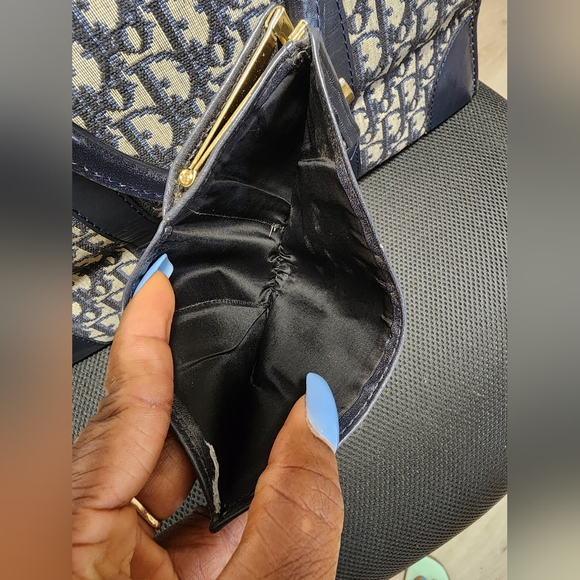 Auth Dior Trotter Montiagne Navy Boston Bag And Wallet Bundle - Picture 9 of 15